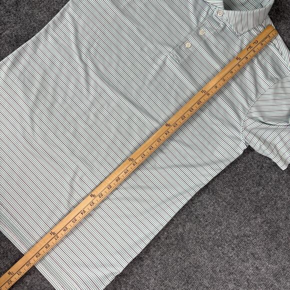 Holderness Bourne Polo Shirt Striped Size Medium w/Club logo - Picture 6 of 9